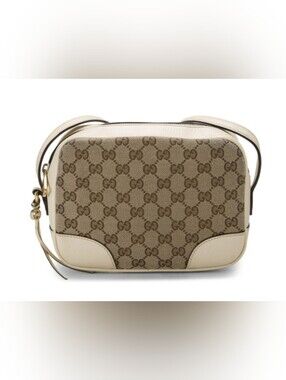 Gucci Canvas Bree Leather Crossbody Bag